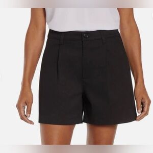 Banana Republic Women's Pleat Front Shorts Black Size 6 Inseam 5" NWT